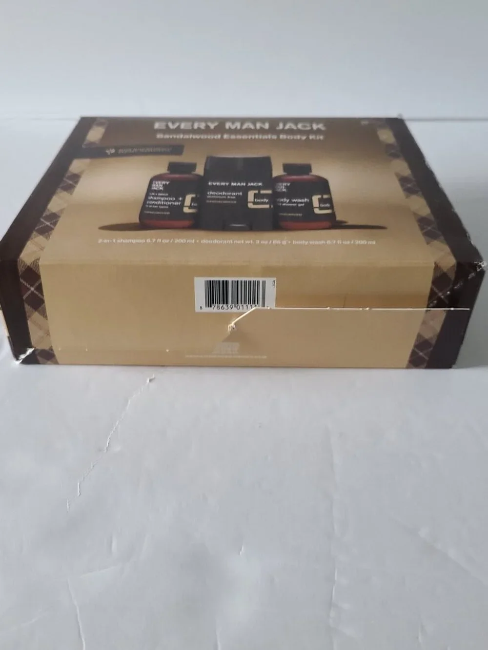 EVERY MAN JACK -NIB- SANDAL WOOD ESSENTIALS BODY KIT